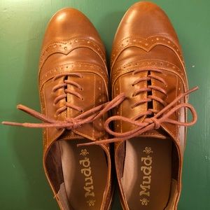 Cognac Oxford Flats